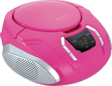 Proscan, Portable CD Radio Boombox, Pink