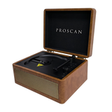 Proscan, Bluetooth®  Portable CD Player, Suitcase Style, Brown