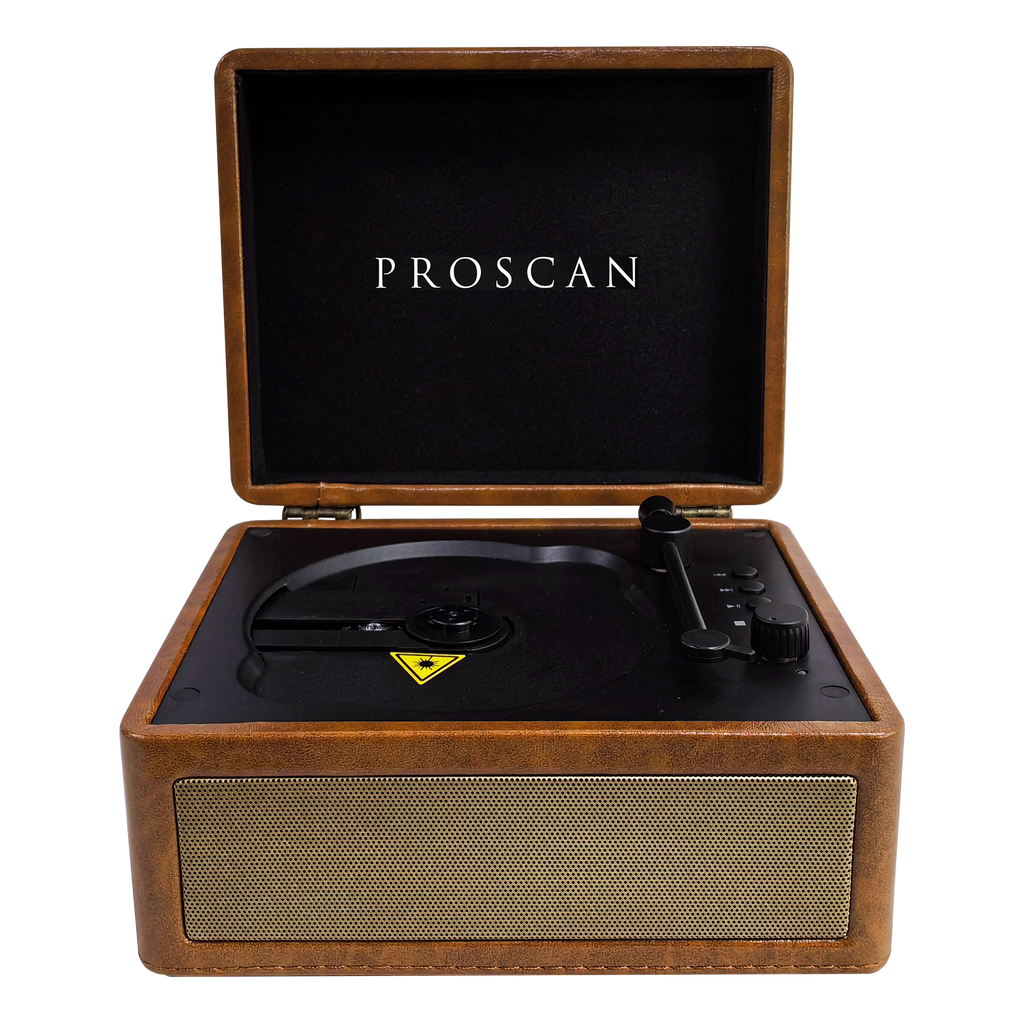 Proscan, Bluetooth®  Portable CD Player, Suitcase Style, Brown
