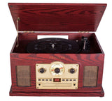 Proscan, Nostalgia 6 In 1 Bluetooth® CD Music Sytem, Wood