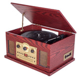Proscan, Nostalgia 6 In 1 Bluetooth® CD Music Sytem, Wood