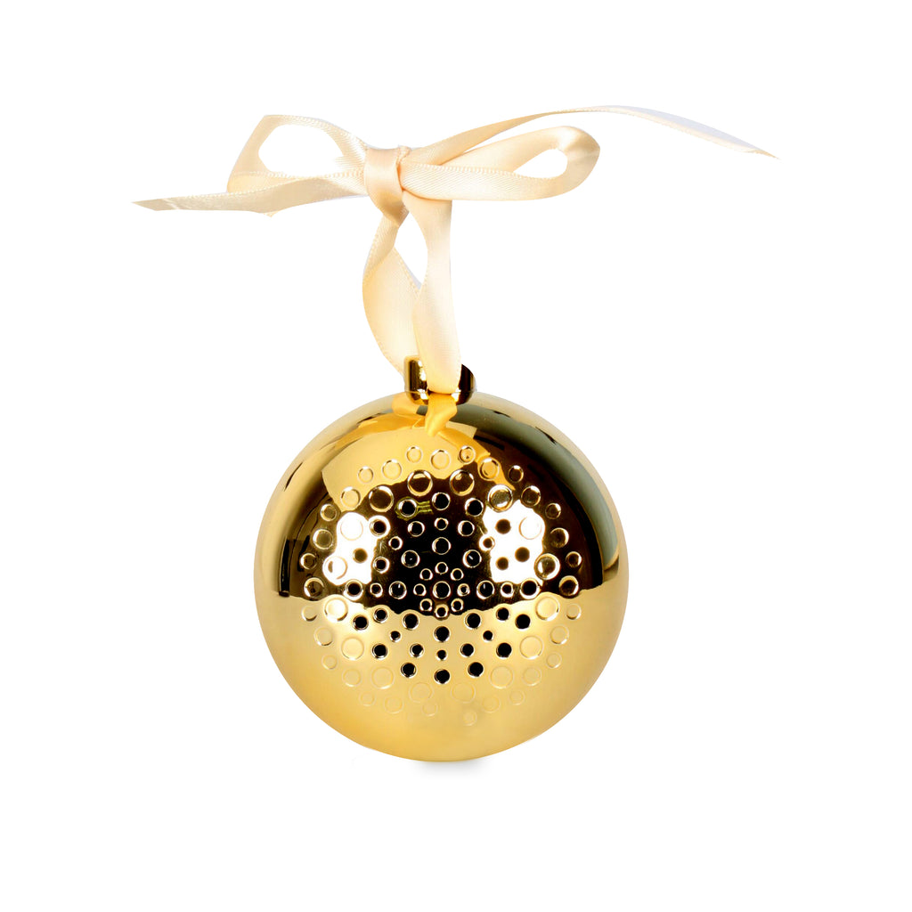 Proscan, Bluetooth® Christmas Ornament Speaker, Gold