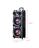 2 x 12" LIGHT UP BLUETOOTH SPEAKER-FM RADIO