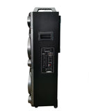 2 x 12" LIGHT UP BLUETOOTH SPEAKER-FM RADIO