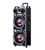 2 x 12" LIGHT UP BLUETOOTH SPEAKER-FM RADIO