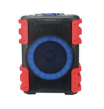 Proscan, TWS Backpack Portable Bluetooth® Party Speaker, Ligth Up, Red