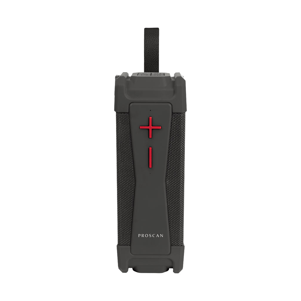 Proscan, Rugged Portable Bluetooth® Speaker, Black