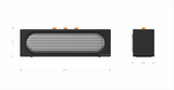 Proscan, Portable TWS Bluetooth Speaker, Black