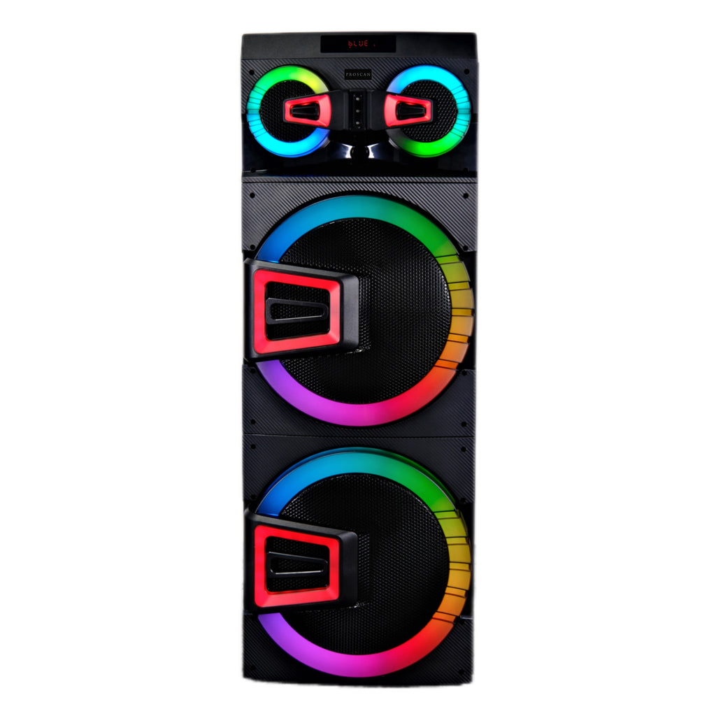 2 X 15" BLUETOOTH PARTY SPEAKER WITH MICROPHONE