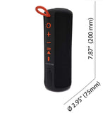 RUBBER FINISH BLUETOOTH SPEAKER WITH CLOTH TRIM-FM RADIO