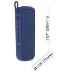 Proscan, Portable Rubber Finish Bluetooth® Speaker, Blue