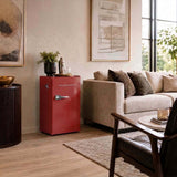 Frigidaire, 3.2 Cu. Ft. Retro Compact Refrigerator, Built-In Side Bottle Opener, Red