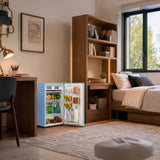 Frigidaire, 3.2 Cu. Ft. Retro Compact Refrigerator, Built-In Side Bottle Opener, Blue