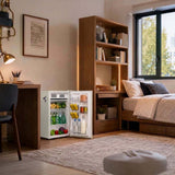 Frigidaire, 3.2 Cu. Ft. Retro Compact Refrigerator, Built-In Side Bottle Opener, Moonbeam