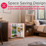 Frigidaire, 3.2 Cu. Ft. Retro Compact Refrigerator, Built-In Side Bottle Opener, Pink2
