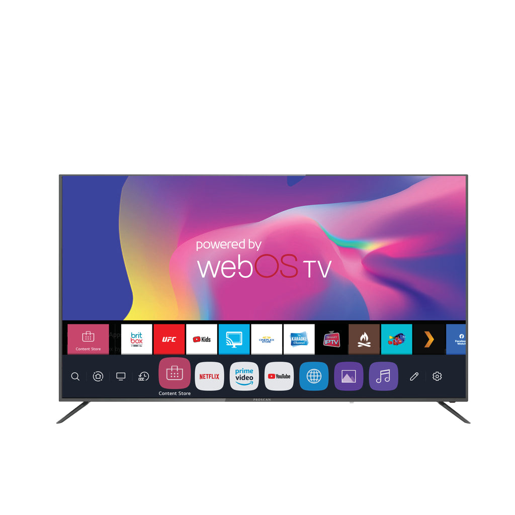 Proscan, 75" Class 2160P UHD LED WebOS Smart TV, Black