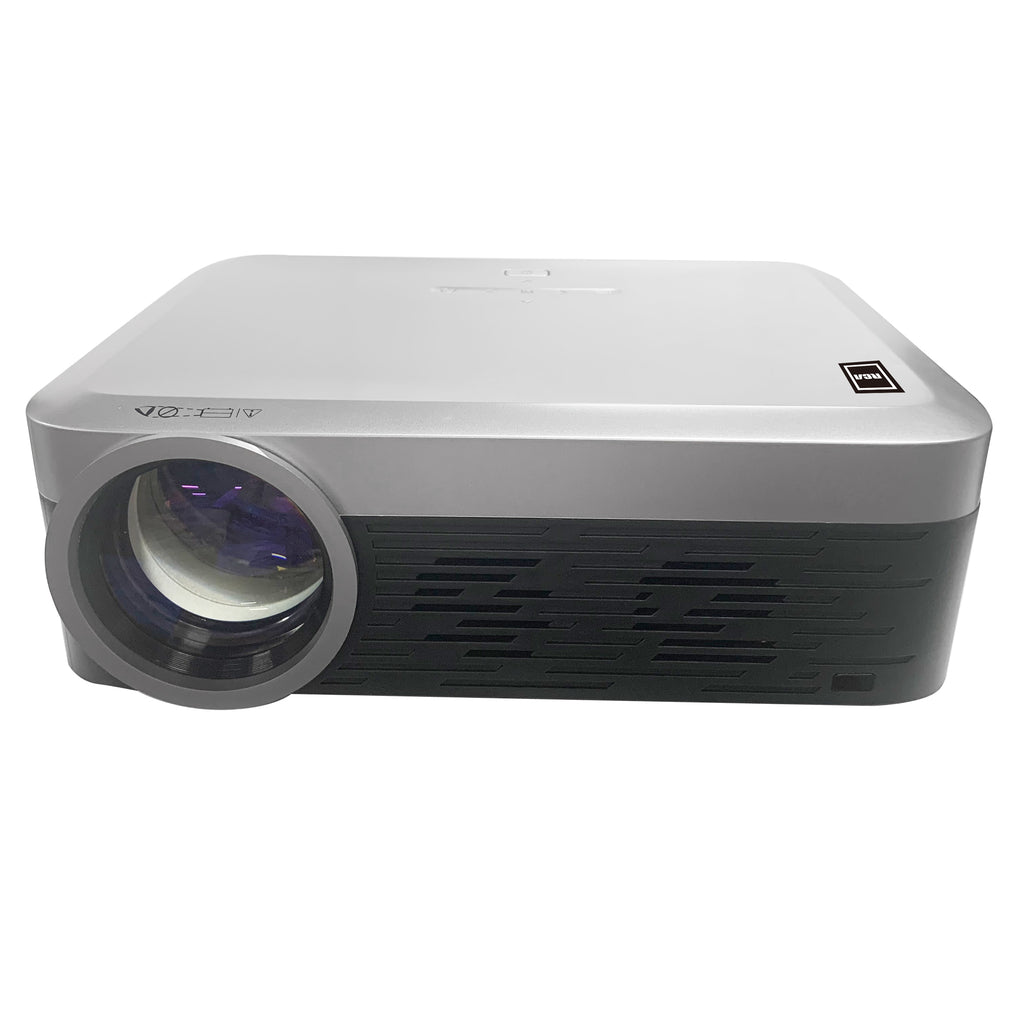 RCA, 1080p Smart ROKU Wi-Fi Home Theater Projector, Black/Silver