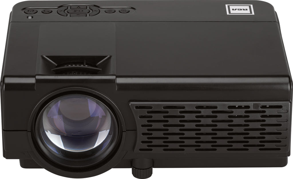 RCA, 2 in 1 Bluetooth® Home Theater Projector, With Projector Screen, Black