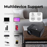 RCA, Bluetooth Home Theater Projector, With DVD Player, With 100" Fold Up Screen, Black