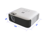 RCA, 1080p Home Theater Projector, 4K Compatible, White