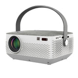 RCA, 720p Bluetooth®  Home Theater Projector, Built-In Rechargable Battery, White/Grey