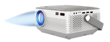 RCA, 720p Bluetooth®  Home Theater Projector, Built-In Rechargable Battery, White/Grey