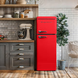 Frigidaire, 7.5 Cu. Ft. Top Mount Retro Refrigerator, Red