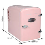 Frigidaire, 9 Can/5 Liter Mini Personal Fridge Cooler, Pink
